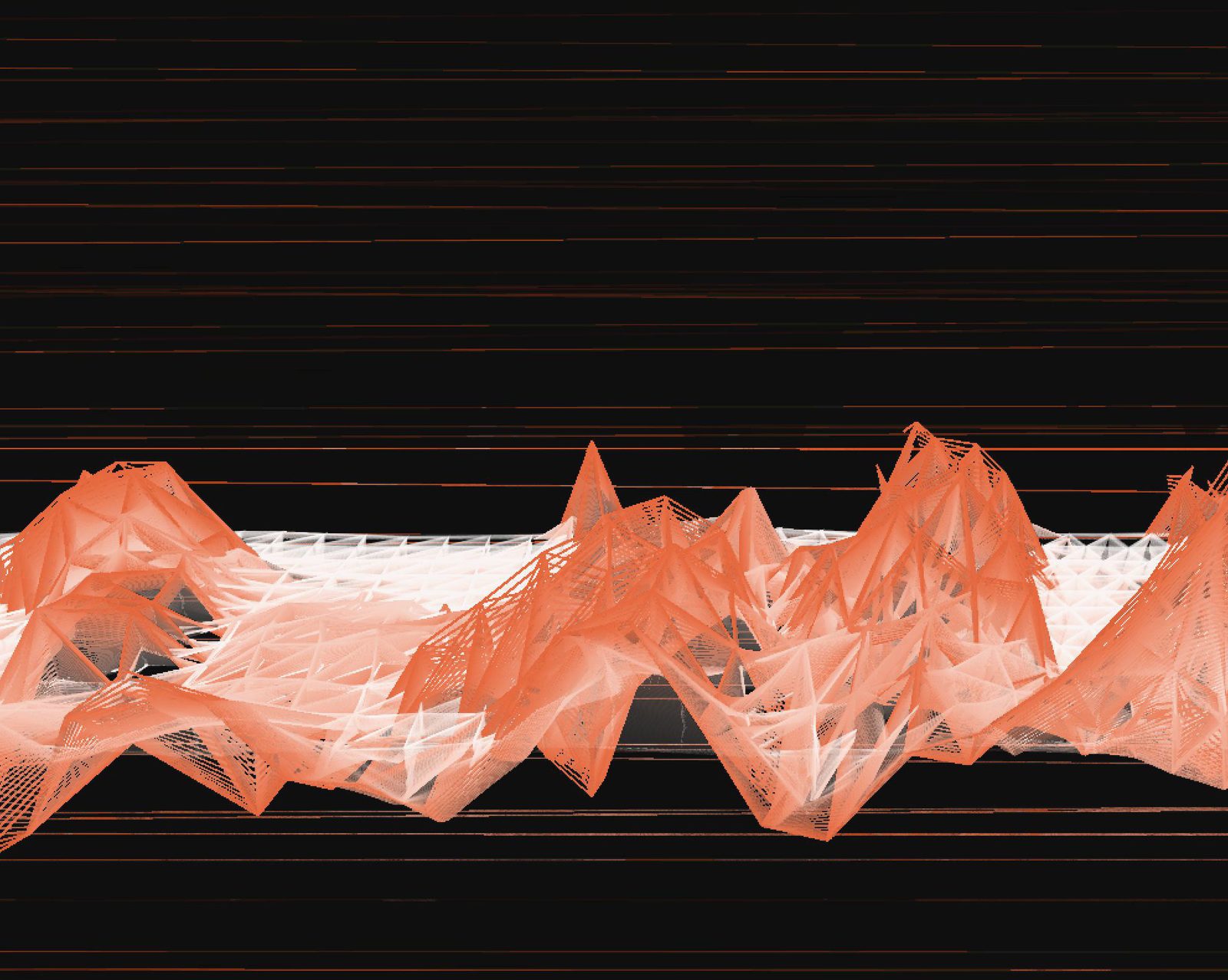 Residual closure: After departure, the trace fades and settles.